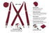 JKEL MB 01 Mens Dotted Wide Clip Braces